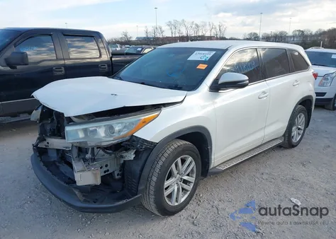 2015 Toyota Highlander Le from USA, damaged, VIN 5TDZARFH7FS015266